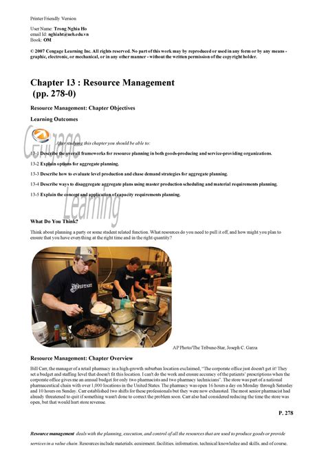 Download Chapter 13 Resource Management 