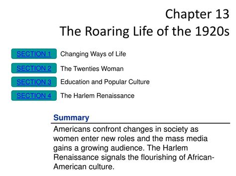 Read Online Chapter 13 The Roaring Life Of 1920S Answers 