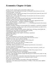 Download Chapter 14 Economics Test 