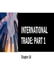Read Chapter 14 Internation Trade By Salva 