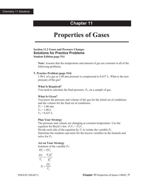 Full Download Chapter 14 Properties Of Gases Answers 