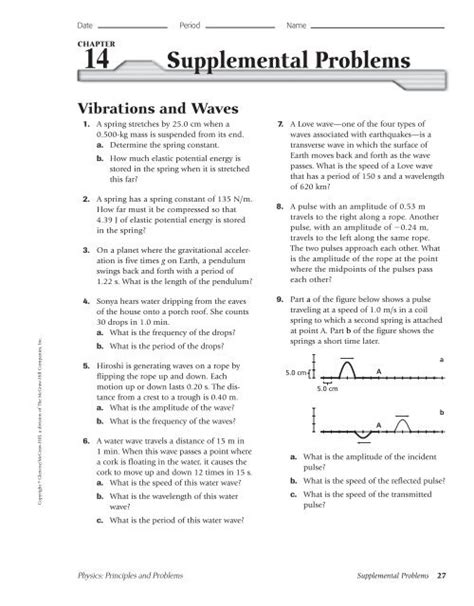 Full Download Chapter 14 Supplemental Problems Vibrations Waves 