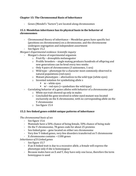Read Chapter 15 Ap Biology Notes 