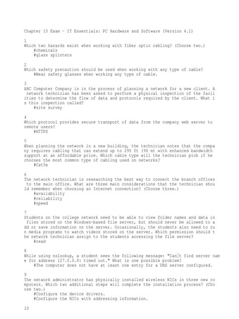 Read Chapter 15 Exam It Essentials Pc Hardware And Software Version 41 Answers 