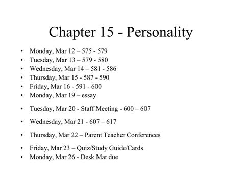 Full Download Chapter 15 Personality Study Guide 