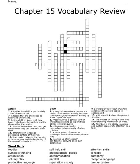 Read Online Chapter 15 Vocabulary Review Crossword Puzzle 