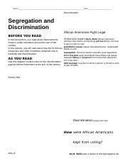 Full Download Chapter 16 Section 3 Segregation Discrimination 