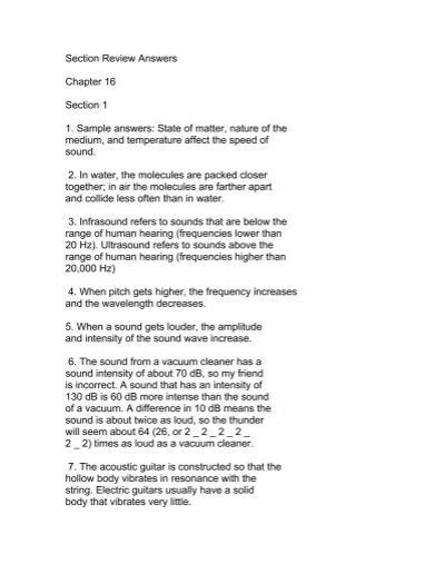 Full Download Chapter 16 Section Review Answers 