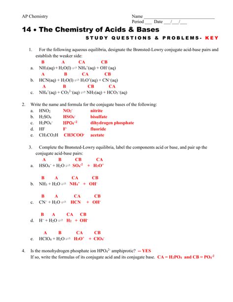 Full Download Chapter 17 Reinforcement Acids Bases Answers 