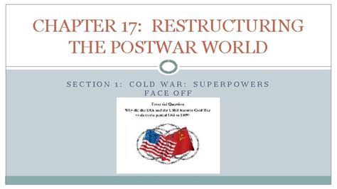 Full Download Chapter 17 Restructuring The Postwar World Review Answers 