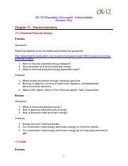 Read Online Chapter 17 Thermochemistry Test A Answers 