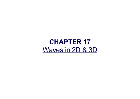 Full Download Chapter 17 Waves 