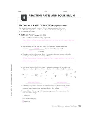Full Download Chapter 18 Reaction Rates And Equilibrium Worksheet Answers 