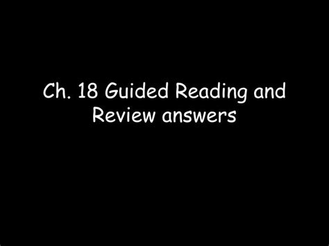 Download Chapter 18 Section 1 Guided Reading Answers 