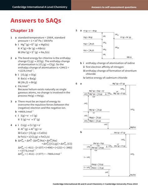 Full Download Chapter 19 Answer Key Chemistry 
