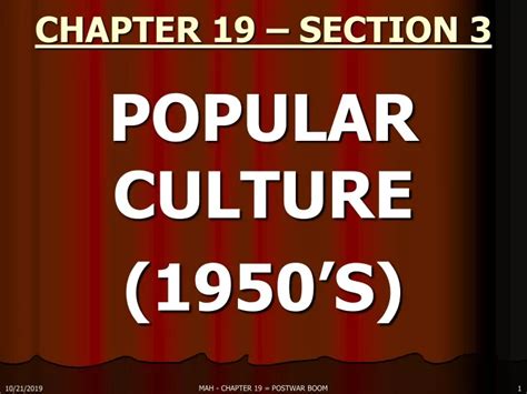 Read Chapter 19 Section 3 Popular Culturalkey 