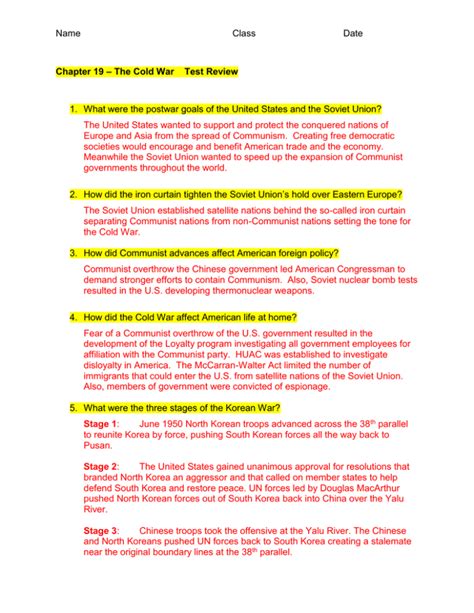 Download Chapter 19 The Cold War 