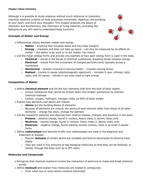 Download Chapter 2 Basic Chemistry Packet Answers 