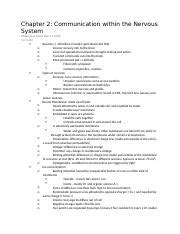 Read Online Chapter 2 Communication Within The Nervous System 