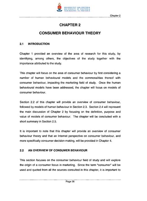 Download Chapter 2 Consumer Behaviour Theory 