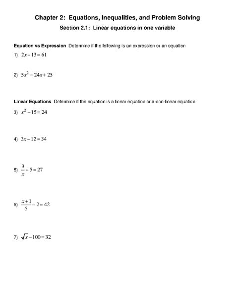 Read Chapter 2 Equations Inequalities And Problem Solving 