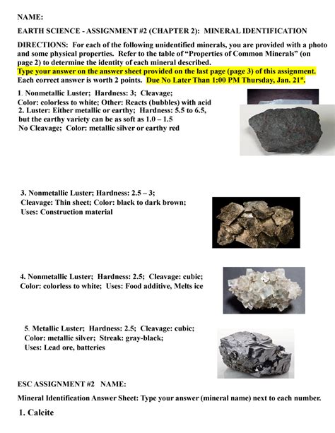 Read Chapter 2 Minerals 