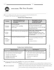 Read Chapter 20 Guided Reading The New Frontier 