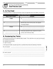 Full Download Chapter 20 Section 1 Guided Reading Review Due Process Law 