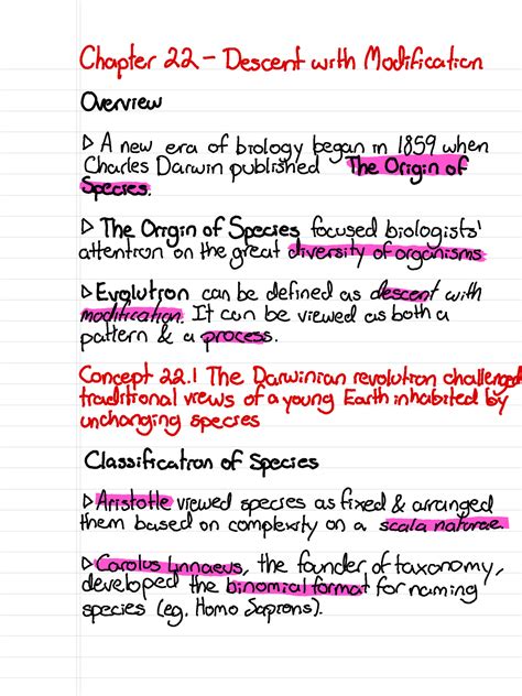 Read Chapter 22 Descent With Modification Study Guide Answers 