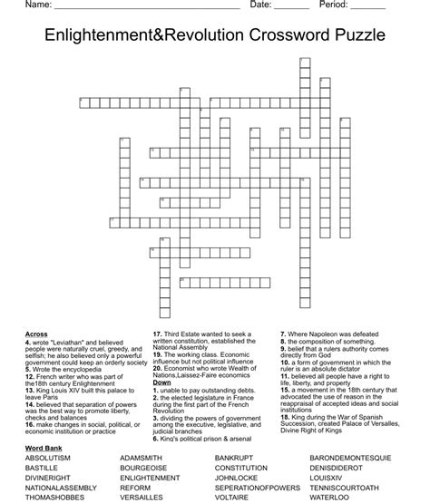 Download Chapter 22 Enlightenment And Revolution Crossword Puzzle Answers 