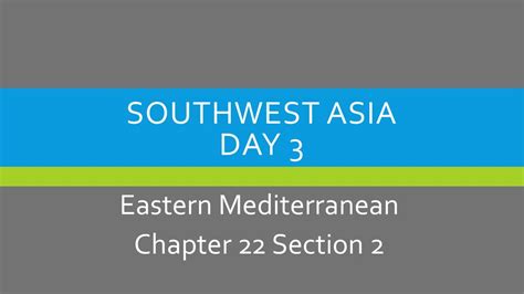 Read Online Chapter 22 Section 2 The Eastern Mediterranean Answers 
