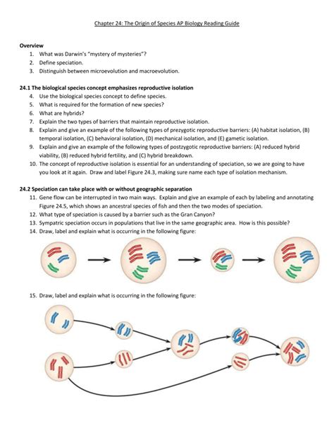 Read Online Chapter 24 The Origin Of Species Study Guide Answers 