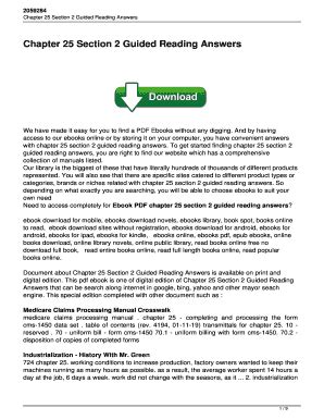 Full Download Chapter 25 Section 4 Guided Reading Answers 