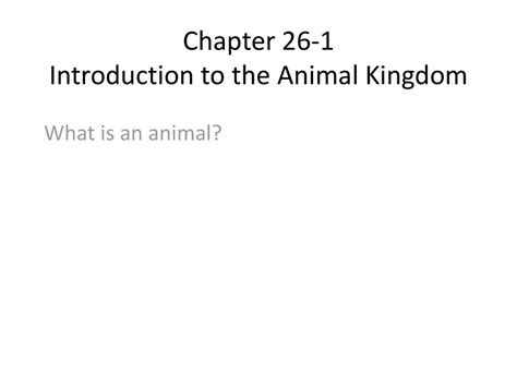 Read Chapter 26 1 Introduction To The Animal Kingdom Answers 