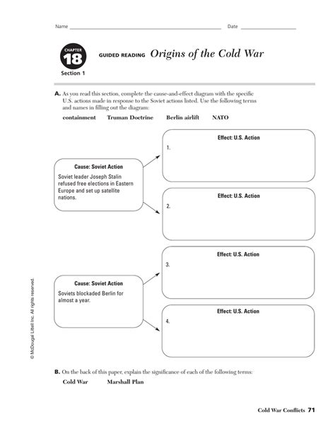 Full Download Chapter 26 Section 1 Origins Of The Cold War Chart Answer Key 