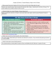 Download Chapter 26 Section 1 Reading Guide Cold War 
