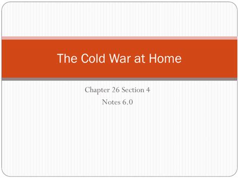 Read Chapter 26 The Cold War At Home Answers 