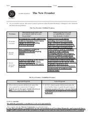 Read Online Chapter 28 Section 2 Guided Reading The New Frontier Answer Key 