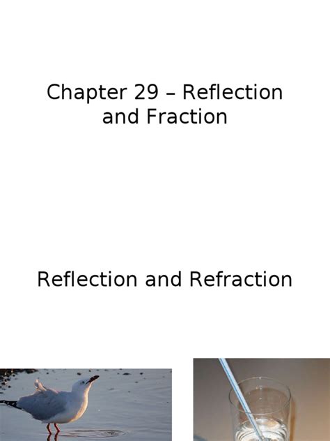 Read Chapter 29 Reflection And Refraction 