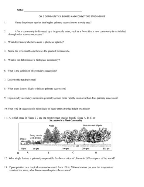 Full Download Chapter 3 Communities And Biomes Reinforcement And Study Guide Answers 