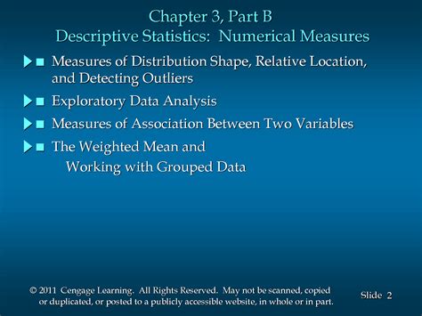 Download Chapter 3 Descriptive Statistics Numerical Measures 