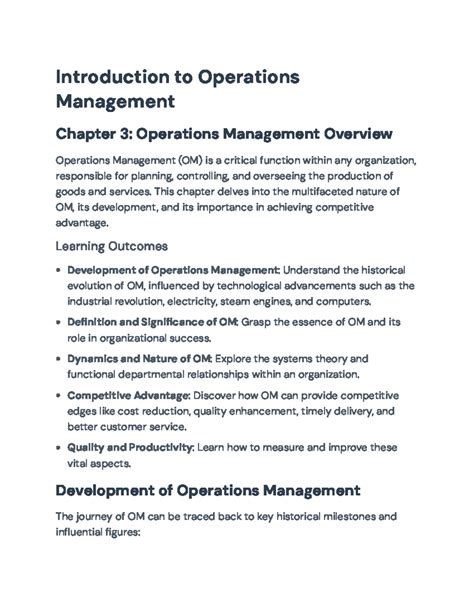 Download Chapter 3 Operations Management Academic Resources At 