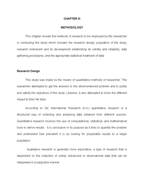 Read Chapter 3 Research Methodology Design 