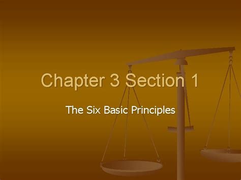 Read Chapter 3 Section 1 The Six Basic Principles Denton Isd 
