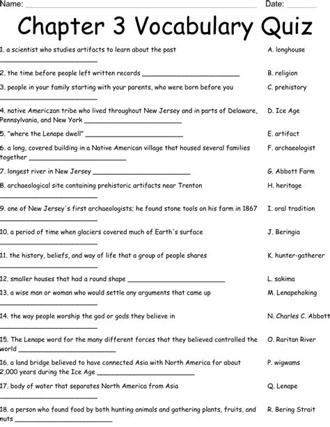 Download Chapter 3 Vocabulary Review Worksheet 