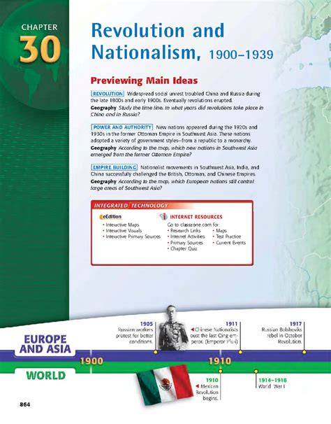 Read Chapter 30 Revolution Nationalism Notes 