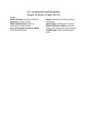 Read Online Chapter 30 Section 2 Us Involvement And Escalation Teacher 