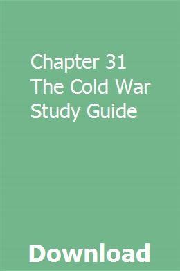 Read Online Chapter 31 The Cold War Study Guide 