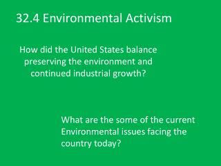 Full Download Chapter 32 Section 4 Environmental Activism 