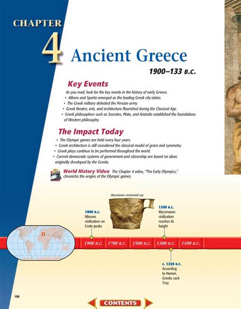 Read Online Chapter 4 Ancient Greece 1900 133 B C Gagnes World 